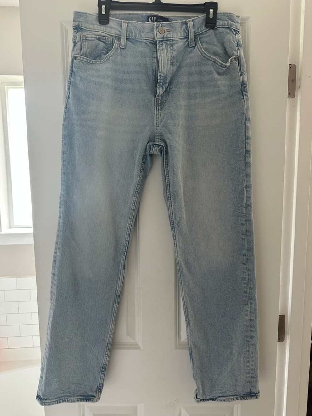 GAP Women's 90s Straight Leg Casual Jeans, size 14, Denim, Y2K, Classic, Basic